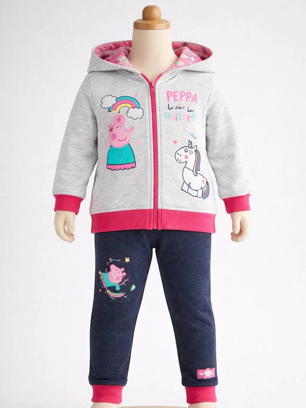 Denim-Look Fleece Set